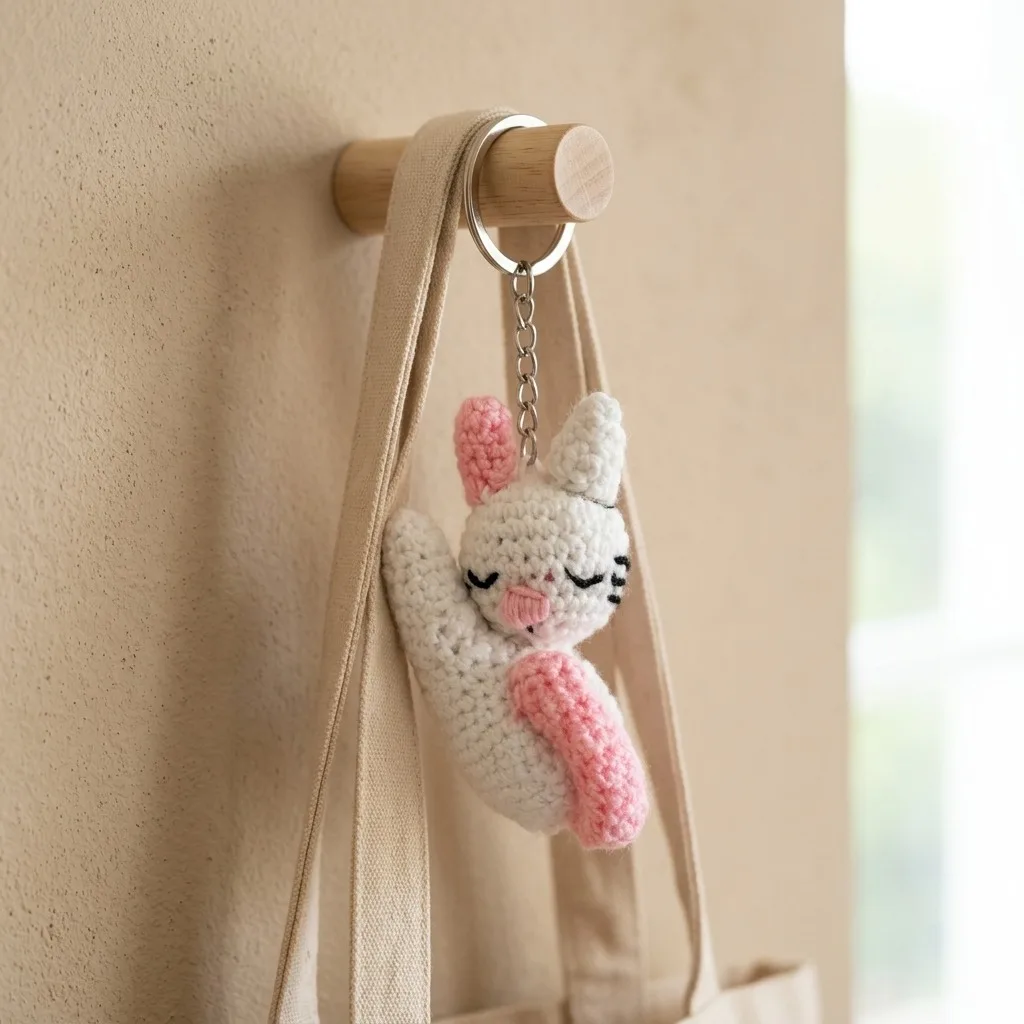 Sleeping Kitty Bag Charm