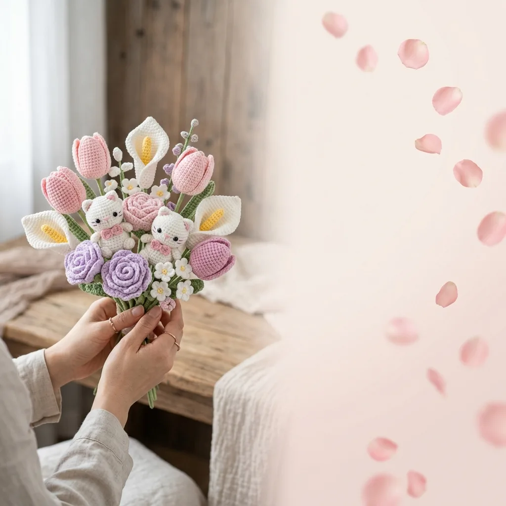 Dremoy Store Handmade Crochet Flowers Banner