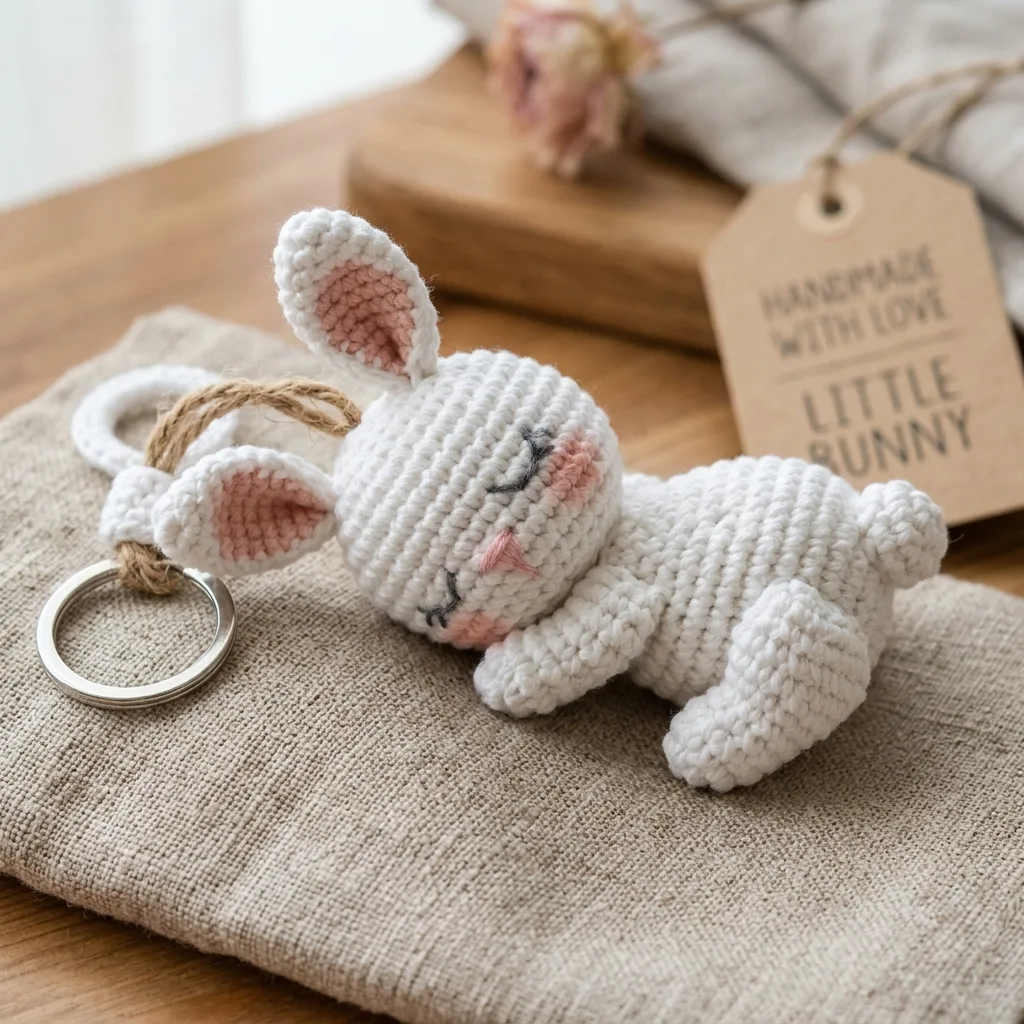Kawaii Sleeping Bunny Charm